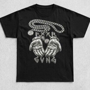 Pxxr Gvng T-shirt Spanish Trap Urban Clothing 3D Bling Hip Hop Design Vintage Ae